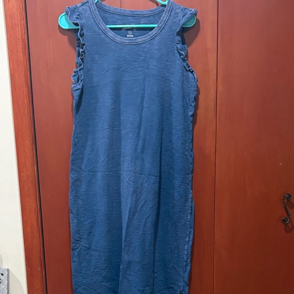 Universal Thread Ruffled Blue Midi Dress - Picture 4 of 8